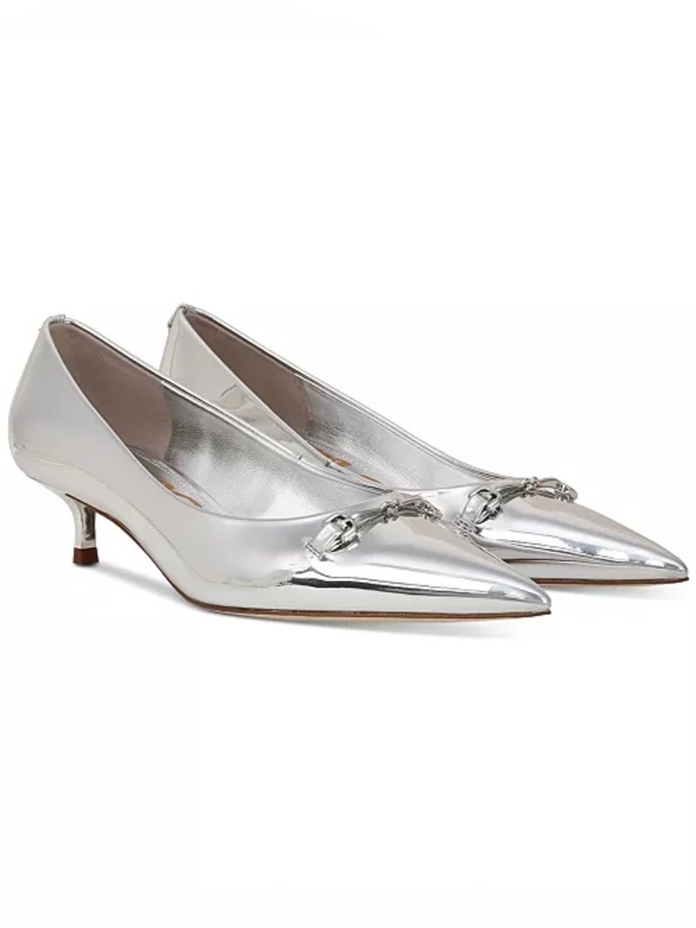 Sam Edelman Silver kaya 2 dress heels NWT